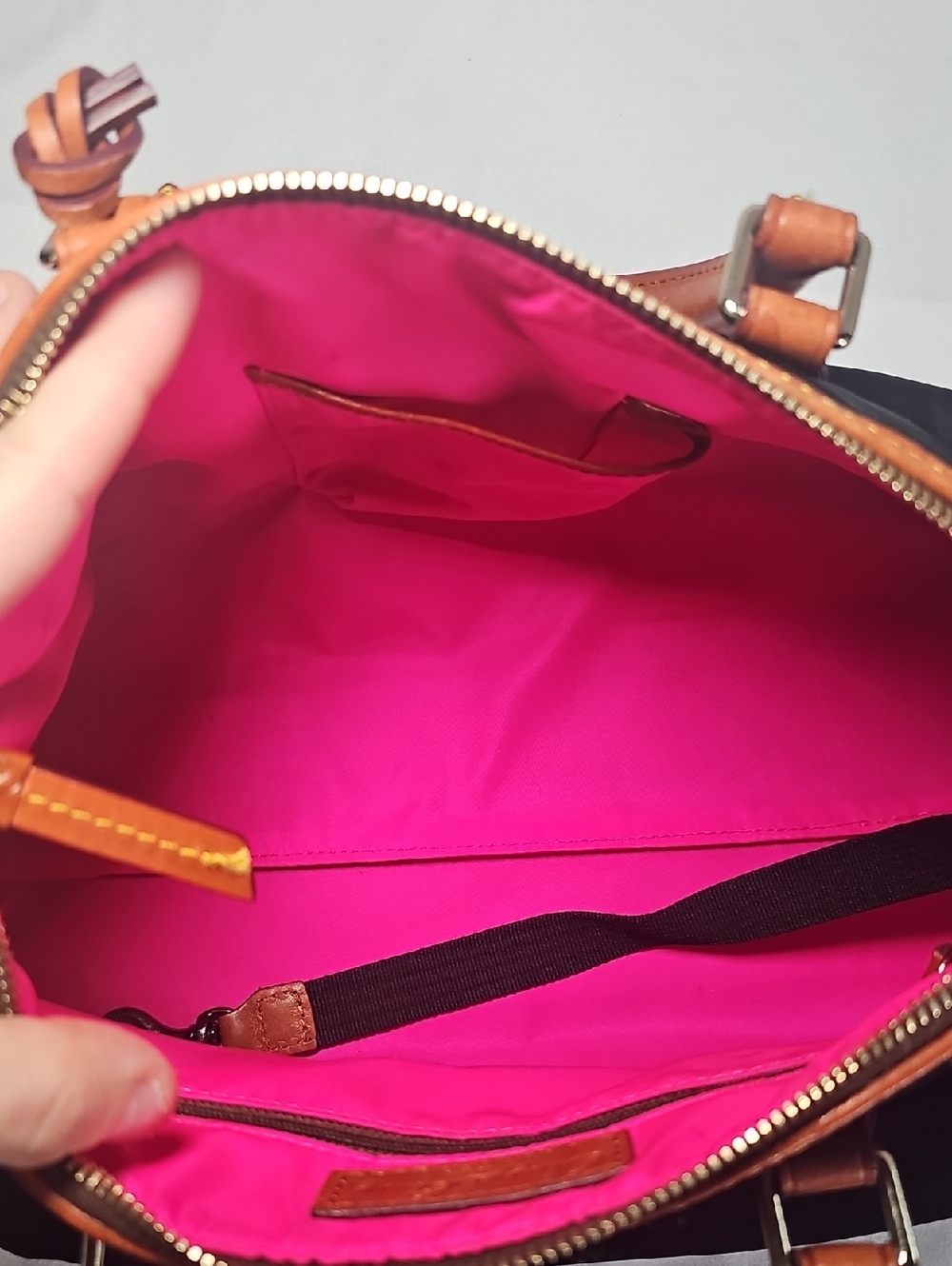 Dooney & Bourke Nylon Satchel Black - Picture 6 of 7